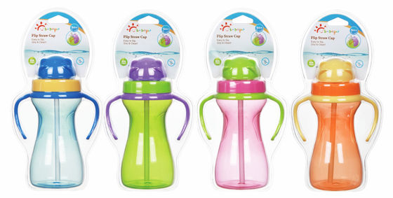 비 누출 BPA 자유롭 9 온스 290 밀리람베르트는 무게를 지운 밀짚 컵을 어린애처럼 다룹니다