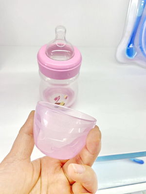 식품 등급 실리콘  Nipple Wide Neck Baby Feeding Flask BPA 무료 PP 플라스틱 우유 병