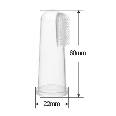 새끼 손가락 유아 실리콘 칫솔 아기 깨물고 노는 장난감 솔
