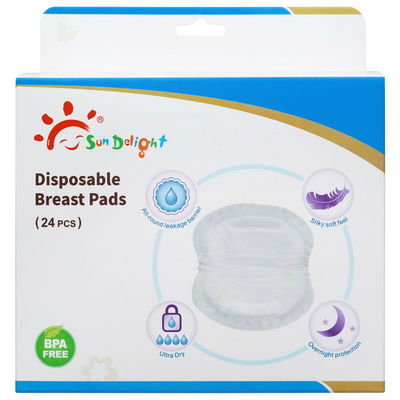 24 PC 수유 패드 펄프 버릴 수 있는 가슴 패드