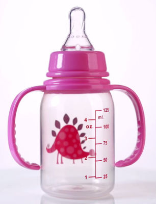 표준 4 온스 125 밀리람베르트 폴리프로필렌 아기 우유병 2는 취급됩니다