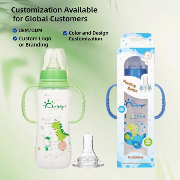 High Quality BPA Free Non Toxic 0-12 Months 8 oz Standard feeding bottle Slow Flow Anti Colic Milk Bottle