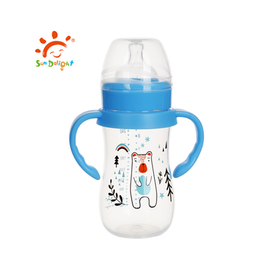 9oz PP 넓은 목 아기 먹이 병