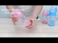 9가지 온스 260 밀리람베르트 PP 넓은 목 아크 유아 급식 병